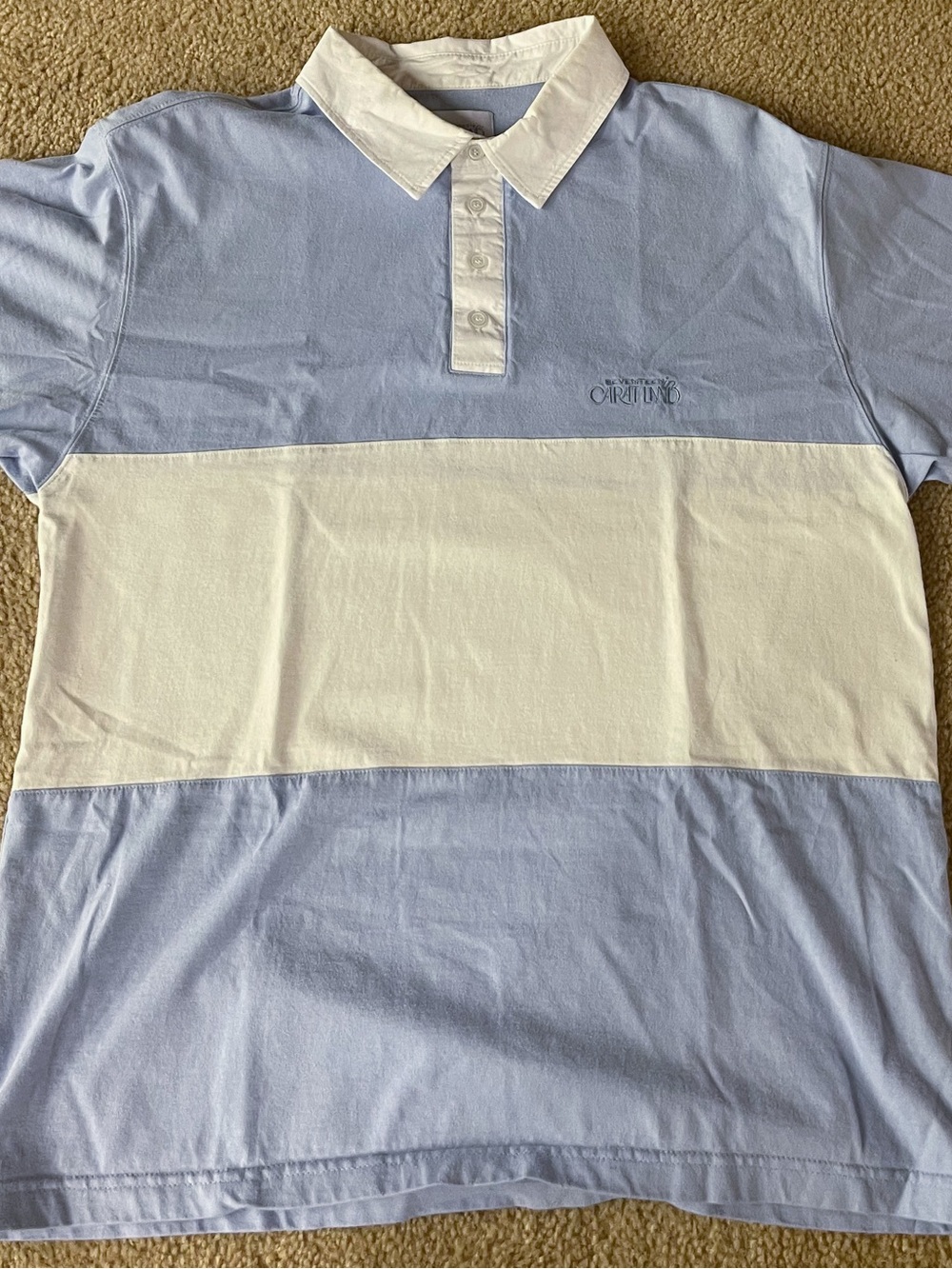 Official SEVENTEEN ‘Seventeen in CARATLAND’ Rugger Tee in Sky Blue